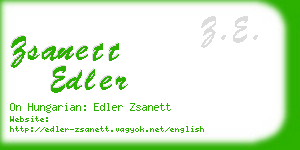 zsanett edler business card